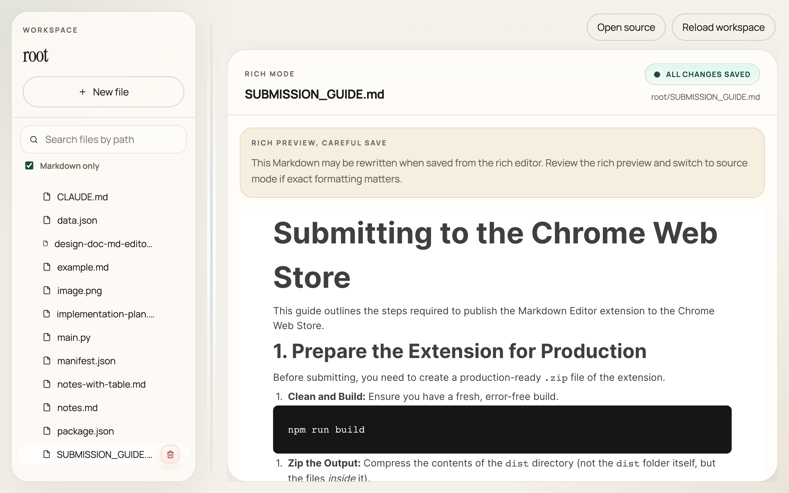 OpusPad Source Editor